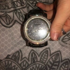 black and silver watch!